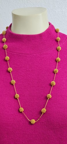 Collana unica trifari tono - tono, oro