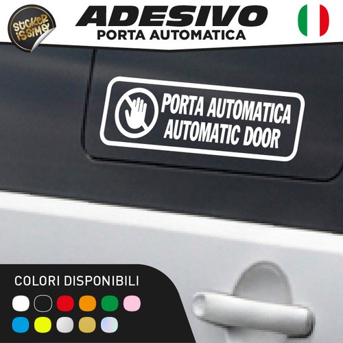 Adesivo avviso porta - adesivo,