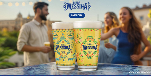Bicchieri birra messina - bicchieri, ed