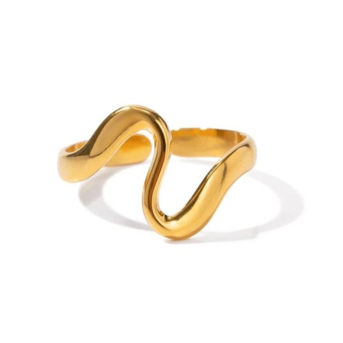 Anello onda zard placca oro - zard,