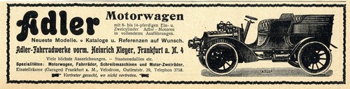 Adler bikewerke auto - adler,