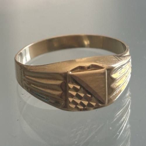 Anello sigillo uomo oro - , giallo