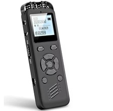 Registratore Vocale Digitale Con Display Portatile Spia MP3 Voice Recorder
