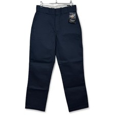 Pantalone chino Dickies 874 gamba dritta vestibilità originale blu navy 28w nuovo con etichette