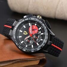 Orologio Uomo Formula 1 Scuderia Ferrari 44mm Cronografo Rosso Silicone Watch