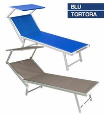 LETTINO MARE SDRAIO PRENDISOLE ALLUMINIO PIEGHEVOLE SPIAGGIA PISCINA 30602V