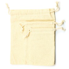 Sacchetti sacchetti regalo sacco bianco sacchetto di iuta sacchetto di cotone conservazione 3 gr.