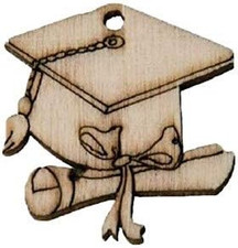 36 PEZZI Tocco Laurea in Legno