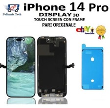 APPLE IPHONE 14 PRO   DISPLAY TOUCHSCREEN VETRO CON FRAME PARI ALL' ORIGINALE