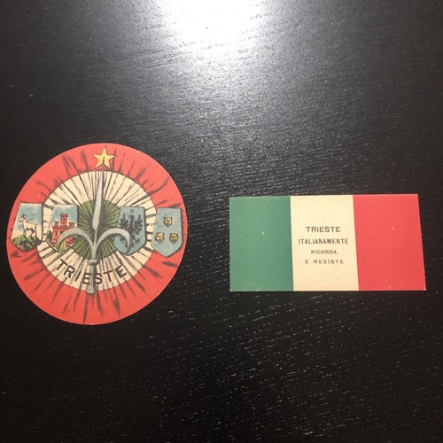 Trieste bandiera italiana - trieste, e