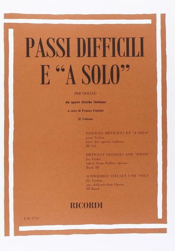 Passi difficili solo - solo, da