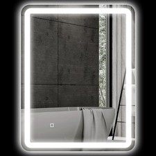 HOMCOM Specchiera Bagno 70x90
