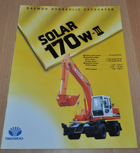 Brochure escavatore daewoo - brochure,