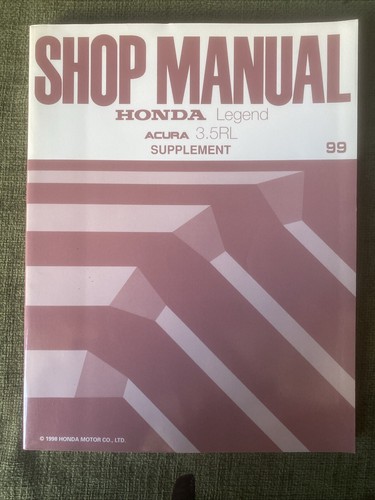Manuale negozio honda legend - manuale, honda,