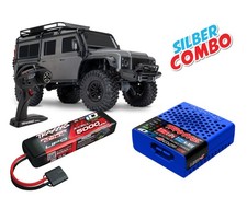 Traxxas TRX-4 Land Rover Defender argento clipless argento combo TRX82256-4-SLV...