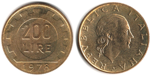 Italia 200 lire - ,, 1978