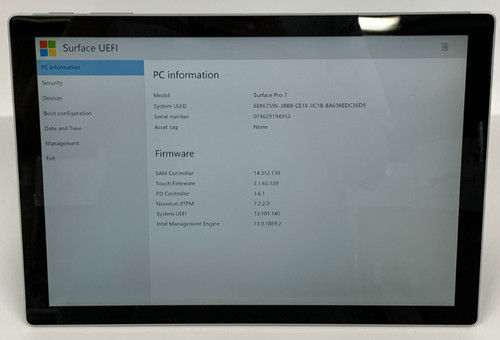 Microsoft surface pro - 7, 12"