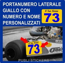 2 ADESIVI PORTANUMERO LATERALE