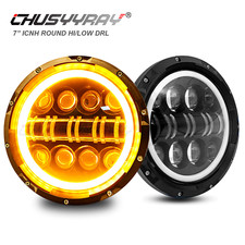 Newest Pair 7 inch Round LED