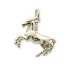 Pendentif argent massif cheval