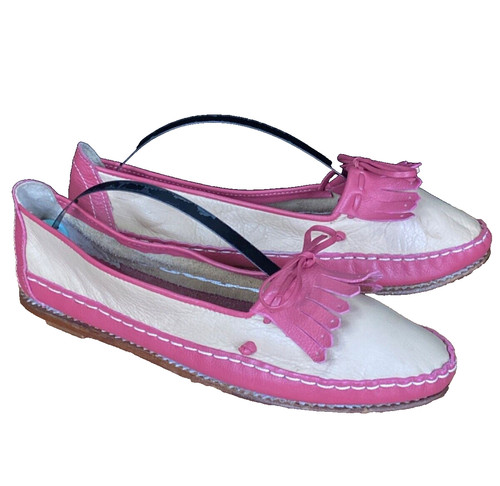 Scarpe stile mocassino rosa