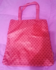 borsa bag pupa poliestere rosso a pois con manici