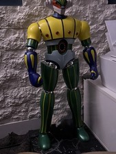 ⚡️JEEG ROBOT D'ACCIAIO  Edicola  Gazzetta dello Sport Montato 80cm Con Luci