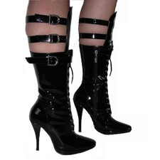 Stivali con fibbia neri