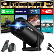 Videoproiettore Portatile Tv Mini Proiettore 1080P Bluetooth Wif 6 Supporta, Pro