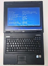 Notebook retrò HP Compaq NX6310 con Windows XP Firewire IEEE 1394