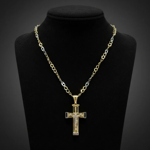 Collana con crocifisso - collana,