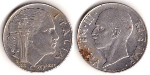 Italia centesimi 1942 - centesimi,,