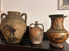 Lotto 3 anfore/vasi antichi in