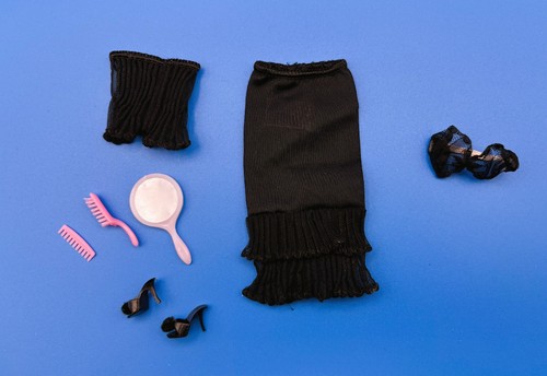 Vintage barbie black lingerie - black,