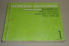 Catalogo Ricambi Parti Catalogo Honda Accord 4-door SJ-810 Tipo Stand 1978