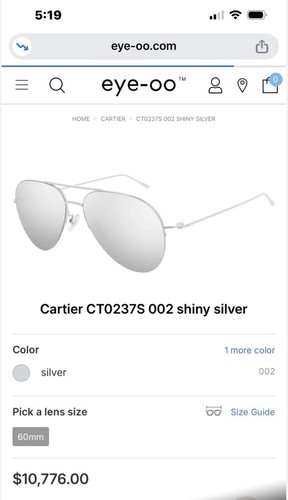 Cartier 18k solid white - 18k,