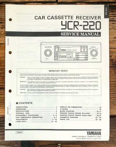 Manuale servizio autoradio - manuale, di