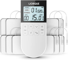 Elettrostimolatore Muscolare TENS/EMS/FITNESS 3 in 1, 50 Modalità, 10 Pezzi Di E