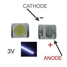 5 LED SMD 3528 3Volt per