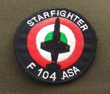 Patch vintage Aeronautica Militare F-104 Starfighter A.S.A.