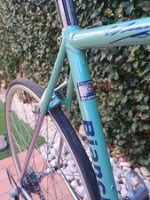 90s Vintage Bianchi Columbus Cromor Campagnolo veloce 8sp 52*52 Steel Road Bike 