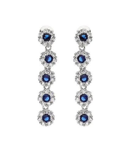 Orecchini elegance silver blue - orecchini,
