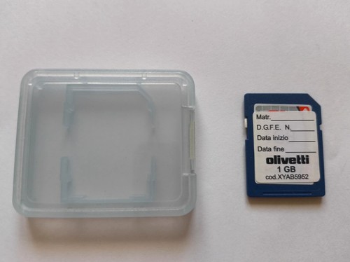 Olivetti scheda di - d.g.f.e,