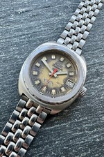 UNICO OROLOGIO DA POLSO UOMO VINTAGE DIVER ETERNA SONIC KONTIKI CIRCA ANNI '70 - REVISIONATO