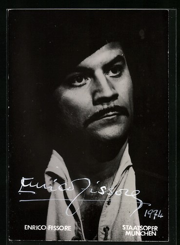 Cartolina cantante lirico