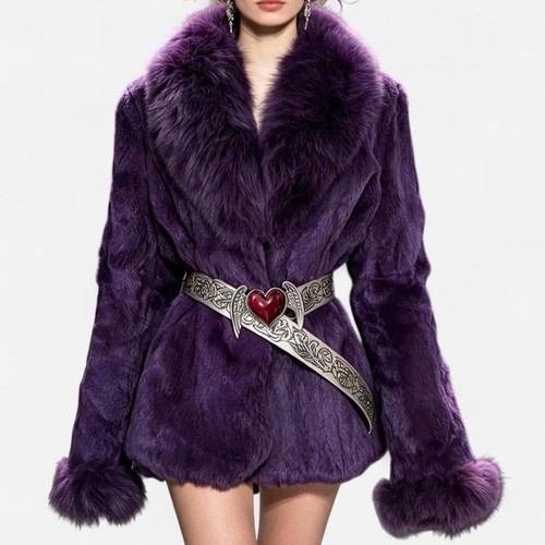 Cappotto donna viola - cappotto,