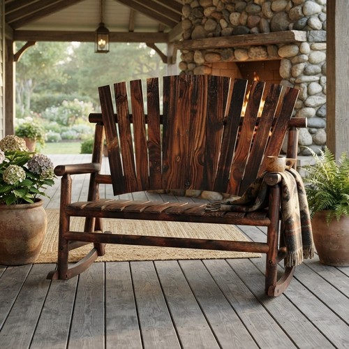 Sedia dondolo adirondack per - a,