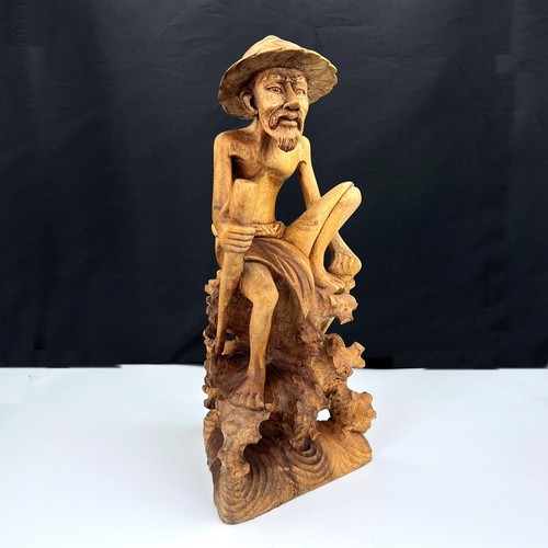 Scultura orientale legno - orientale, in