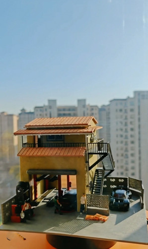 Kit diorama garage 64 - diorama, 1/64
