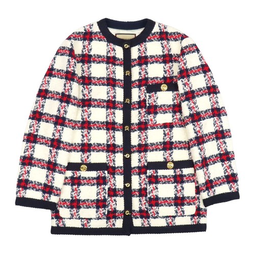 Gucci check pattern tweed - gucci,